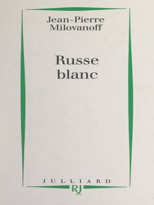 cover image of Russe blanc